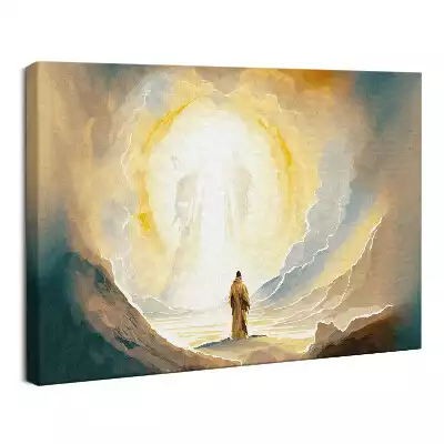 Obraz drukowany na płótnie Zbawiciel Jezus w Niebie