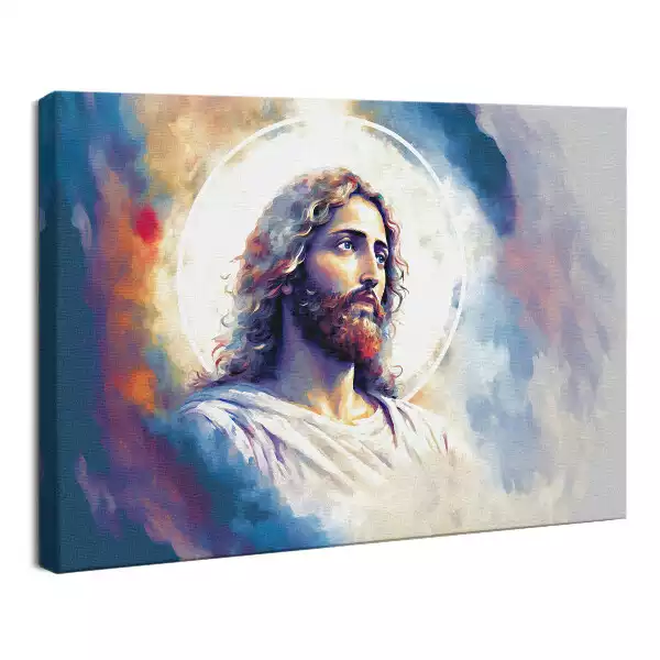 Obraz drukowany na płótnie Malowany Portret Jezusa