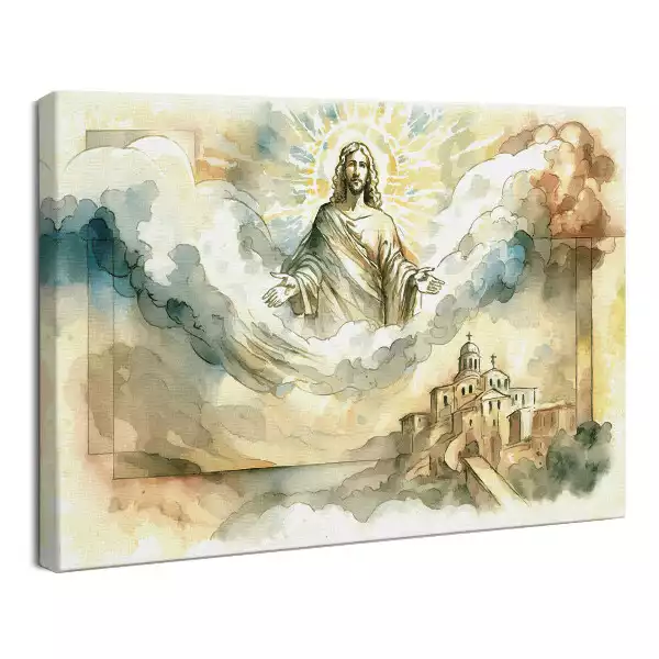 Obraz drukowany na płótnie Jezus Mesjasz w Niebie