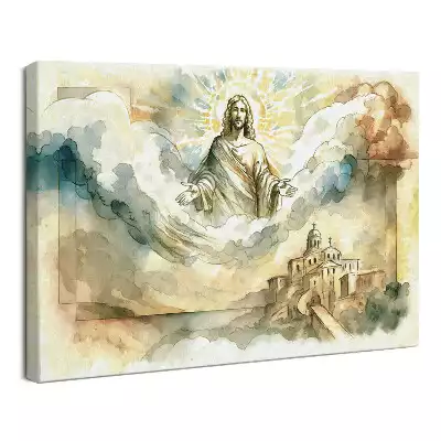Obraz drukowany na płótnie Jezus Mesjasz w Niebie