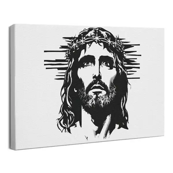Obraz drukowany na płótnie Ilustracja Jezus Chrystus