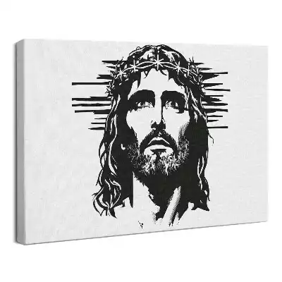 Obraz drukowany na płótnie Ilustracja Jezus Chrystus