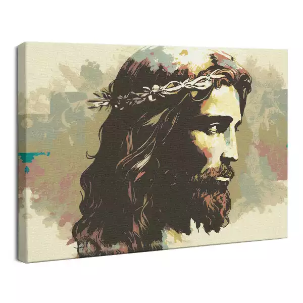 Obraz drukowany na płótnie Jezus Chrystus Malowany