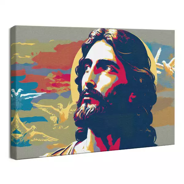 Obraz drukowany na płótnie Jezus z Duchem Świętym