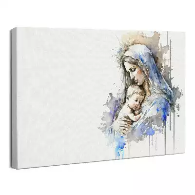 Obraz drukowany na płótnie Maryja Dziewica z Jezusem