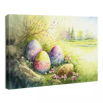 Obraz drukowany na płótnie Święta Wielkanoc Zmartwychwstanie