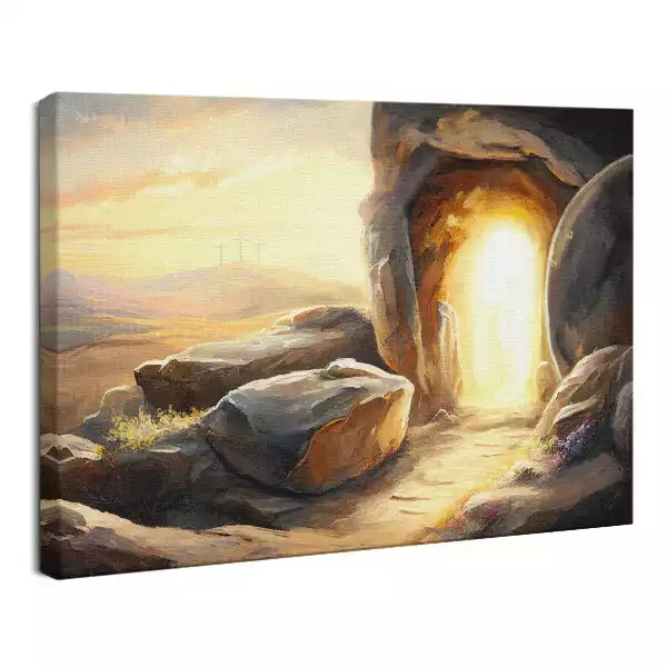 Obraz drukowany na płótnie Zmartwychwstanie Grota