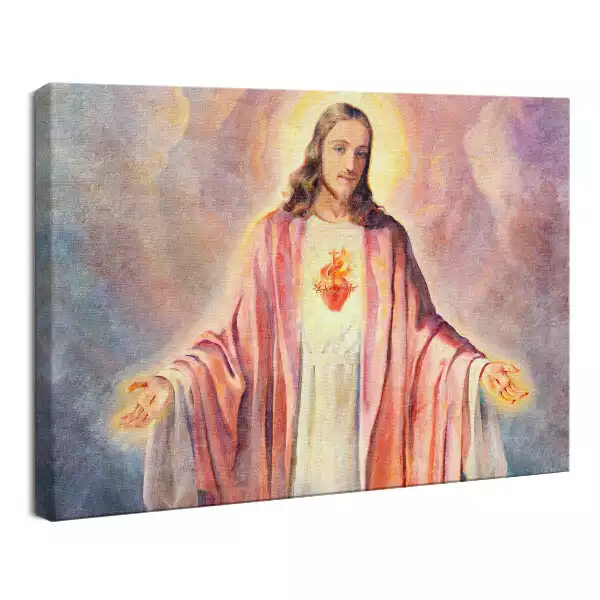 Obraz drukowany na płótnie Serce Jezusa Zbawiciela