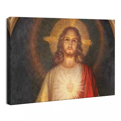 Obraz drukowany na płótnie Serce Jezusa Zbawiciel