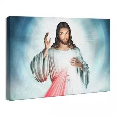 Obraz drukowany na płótnie Portret Jezus Miłosierny