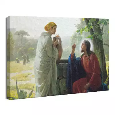 Obraz drukowany na płótnie Jezus i dobra Samarytanka