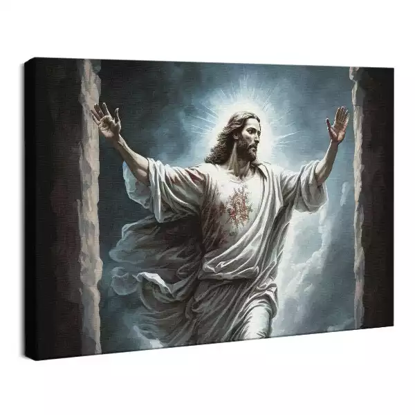 Obraz drukowany na płótnie Jezus Zbawiciel w niebie
