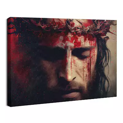 Obraz drukowany na płótnie Jezus Cierpiący w Koronie