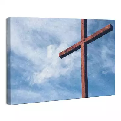 Obraz drukowany na płótnie Niebo i krzyż