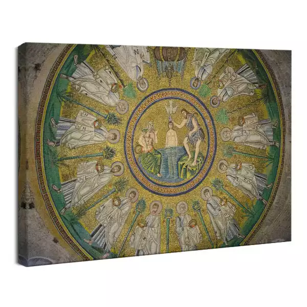 Obraz drukowany na płótnie Chrzest Święty Jezusa