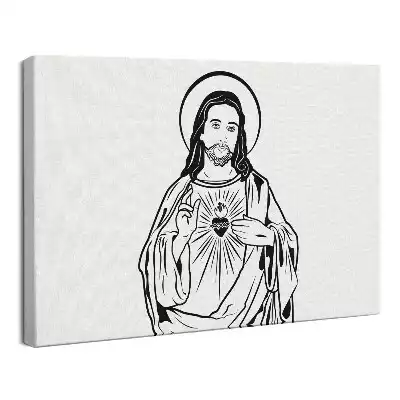 Obraz drukowany na płótnie Ilustracja Pan Jezus