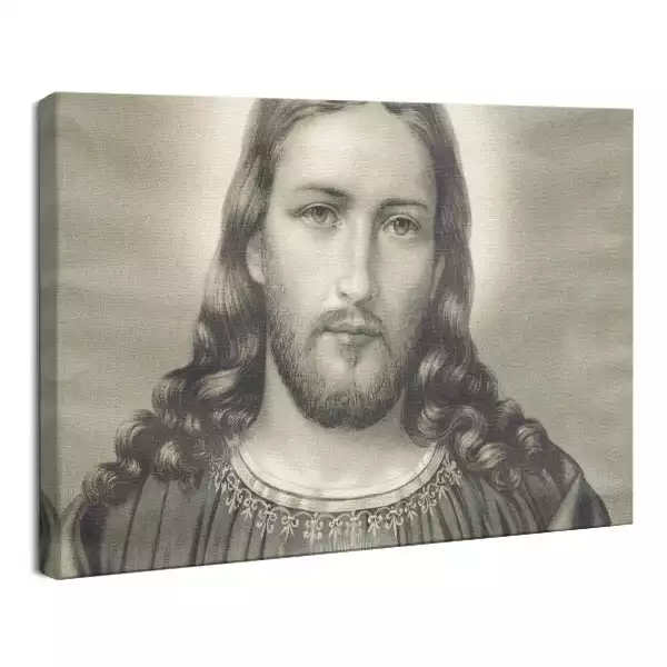 Obraz drukowany na płótnie Portret Serca Jezusa Chrystusa