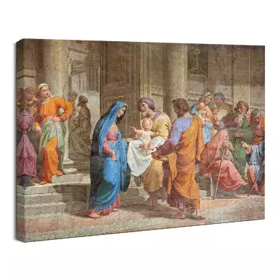 Obraz drukowany na płótnie Ofiarowanie w Świątyni – Bazylika Sant Agostino