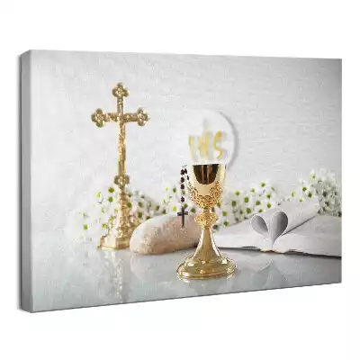 Obraz drukowany na płótnie Pamiątka Pierwszej Komunii Świętej