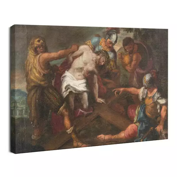 Obraz drukowany na płótnie Jezus przed Piłatem