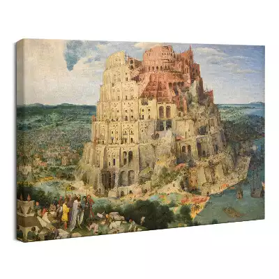 Obraz drukowany na płótnie Wieża Babel