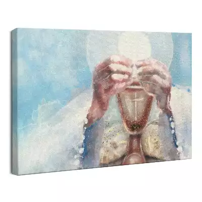 Obraz drukowany na płótnie Eucharystia Pierwsza Komunia Święta