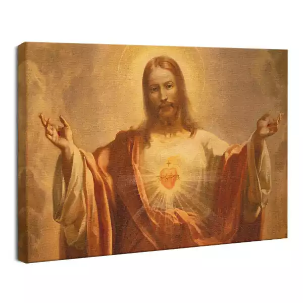 Obraz drukowany na płótnie Serce Jezusa Portret