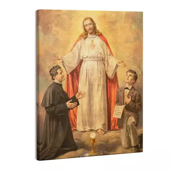 Zdjęcie na płótnie Jezus Chrystus ze Świętymi