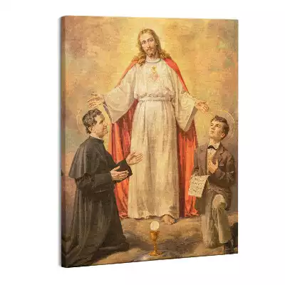 Zdjęcie na płótnie Jezus Chrystus ze Świętymi