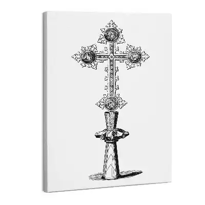 Zdjęcie na płótnie Rysunek Krzyż Święty