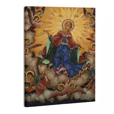 Zdjęcie na płótnie Maryja w niebie wśród aniołów