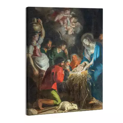 Zdjęcie na płótnie Narodziny Jezusa w stajence