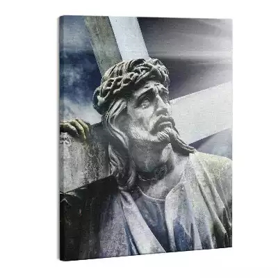 Zdjęcie na płótnie Kamienna statua Jezusa Chrystusa