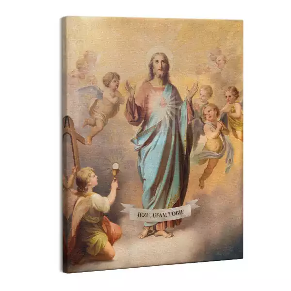Zdjęcie na płótnie Inskrypcja Jezu Ufam Tobie