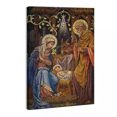 Obraz canvas Święta Rodzina Stajenka