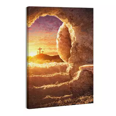 Obraz canvas Grota Krzyż Odkupienie Bóg