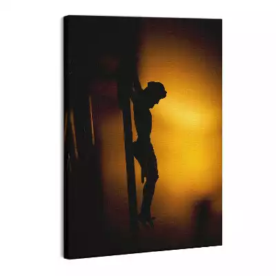 Obraz canvas Krzyż i Chrystus