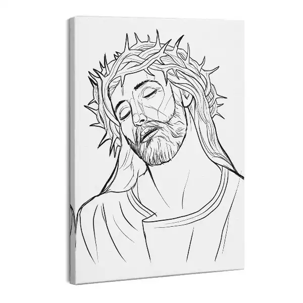 Obraz canvas Rysunek Jezus Chrystus