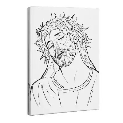 Obraz canvas Rysunek Jezus Chrystus