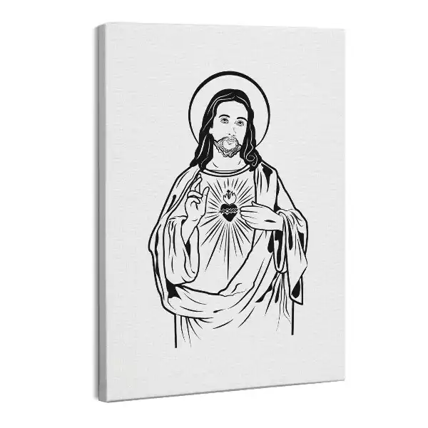 Obraz canvas Ilustracja Pan Jezus