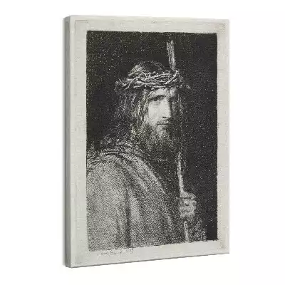 Obraz canvas Rycina Jezus Chrystus