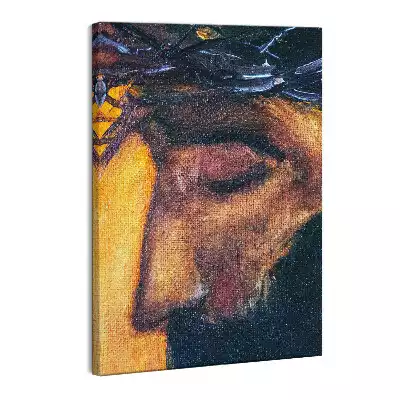 Obraz canvas Twarz Jezusa w koronie cierniowej