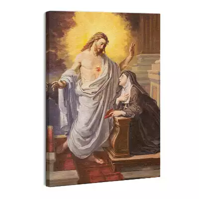 Obraz canvas Objawienie Serca Jezusowego św. Teresie z Avila
