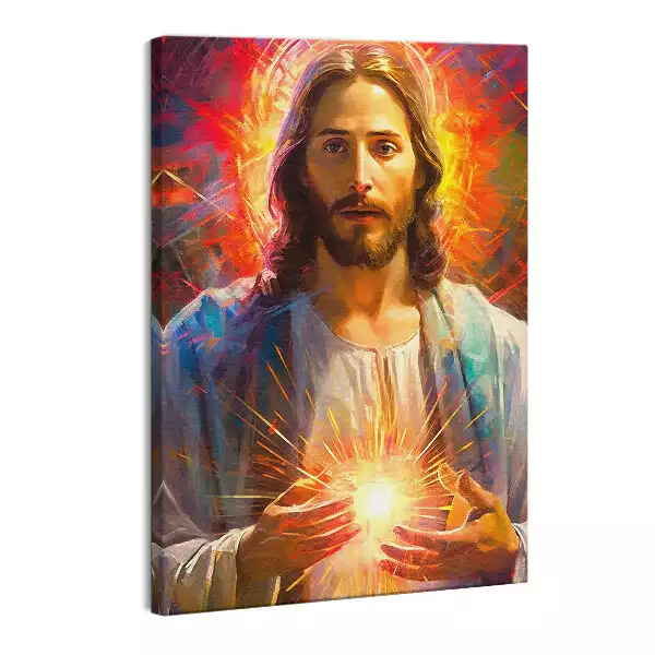 Obraz canvas Kolorowa Ilustracja Jezusa