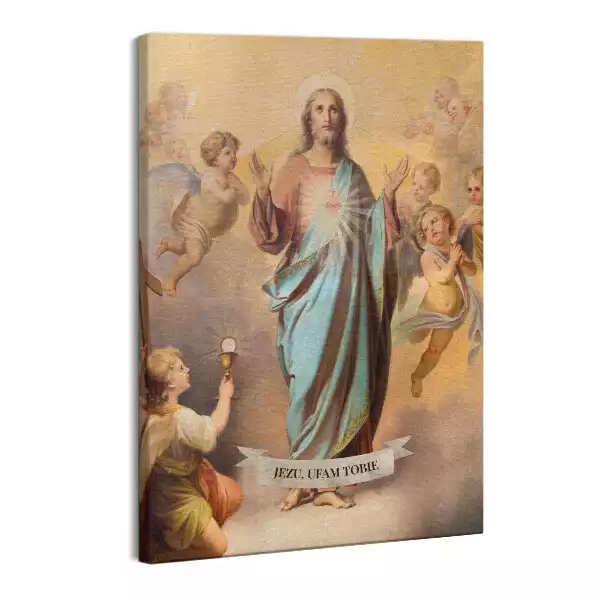 Obraz canvas Inskrypcja Jezu Ufam Tobie