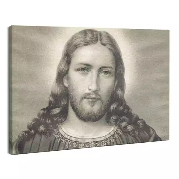 Foto obraz na płótnie Portret Serca Jezusa Chrystusa