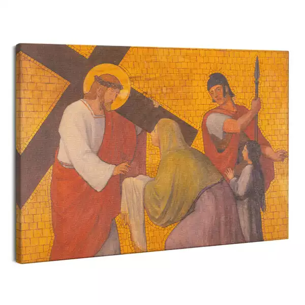 Obraz na płótnie Weroniki ociera twarz Jezusowi