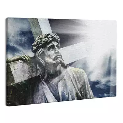 Obraz canvas Kamienna statua Jezusa Chrystusa