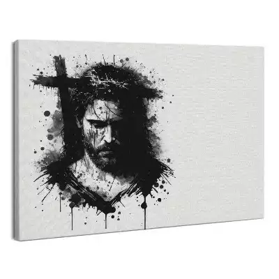Obraz canvas Ilustracja Jezus w koronie cierniowej