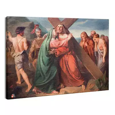 Foto obraz na płótnie Jezus z Maryją Droga Krzyżowa